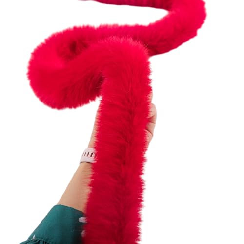 2m Kunstfell Band Breite 6cm Kunstfuchspelzband Dekoband Kunstfell Bordüre Plüschband Kunstpelz Pelzband zum Basteln Für DIY Nähen Handwerk Kleidung Weihnachtsdekorationen,Rot 2m Kunstfell Band Breite 6cm Kunstfuchspelzband Dekoband Kunstfell Bordüre Plüschband Kunstpelz Pelzband zum Basteln Für DIY Nähen Handwerk Kleidung Weihnachtsdekorationen,Rot von Vayliro