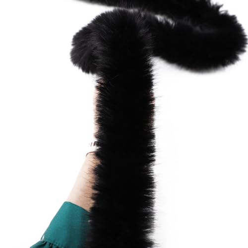3m Kunstfell Band Breite 6cm Kunstfuchspelzband Dekoband Kunstfell Bordüre Plüschband Kunstpelz Pelzband zum Basteln Für DIY Nähen Handwerk Kleidung Weihnachtsdekorationen,Schwarz 3m Kunstfell Band Breite 6cm Kunstfuchspelzband Dekoband Kunstfell Bordüre Plüschband Kunstpelz Pelzband zum Basteln Für DIY Nähen Handwerk Kleidung Weihnachtsdekorationen,Schwarz von Vayliro