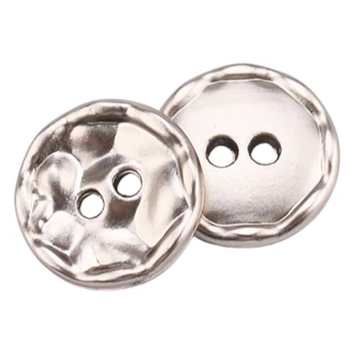 50 Stück Metall Knöpfe 11mm Hemdknöpfe 2 Loch Knöpfe Vintage Metallknöpfe Nähknöpfe Strickknöpfe Mantelknöpfe Pulloverknöpfe Bastelknöpfe für DIY Nähen Kleidungsdekoration,Silber 50 Stück Metall Knöpfe 11mm Hemdknöpfe 2 Loch Knöpfe Vintage Metallknöpfe Nähknöpfe Strickknöpfe Mantelknöpfe Pulloverknöpfe Bastelknöpfe für DIY Nähen Kleidungsdekoration,Silber von Vayliro