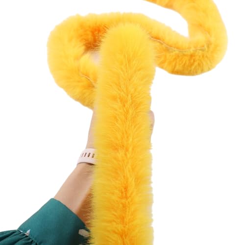 5m Kunstfell Band Breite 6cm Kunstfuchspelzband Dekoband Kunstfell Bordüre Plüschband Kunstpelz Pelzband zum Basteln Für DIY Nähen Handwerk Kleidung Weihnachtsdekorationen,Gelb 5m Kunstfell Band Breite 6cm Kunstfuchspelzband Dekoband Kunstfell Bordüre Plüschband Kunstpelz Pelzband zum Basteln Für DIY Nähen Handwerk Kleidung Weihnachtsdekorationen,Gelb von Vayliro