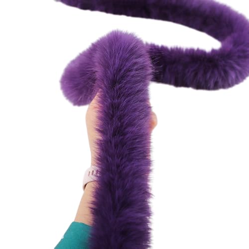 5m Kunstfell Band Breite 6cm Kunstfuchspelzband Dekoband Kunstfell Bordüre Plüschband Kunstpelz Pelzband zum Basteln Für DIY Nähen Handwerk Kleidung Weihnachtsdekorationen,Lila 5m Kunstfell Band Breite 6cm Kunstfuchspelzband Dekoband Kunstfell Bordüre Plüschband Kunstpelz Pelzband zum Basteln Für DIY Nähen Handwerk Kleidung Weihnachtsdekorationen,Lila von Vayliro
