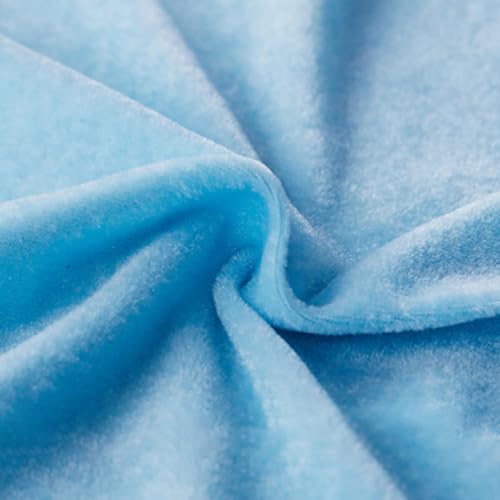 Vayliro 300cm x 160cm Samtstoff Einfarbiger Samt Stoff Pannesamt Stoff Bekleidungsstoffe Futterstoff Dekostoffe Stoffe zum Basteln für DIY Nähen Kostüm Kleid Vorhänge Hochzeit Tischdecken,Himmelblau Vayliro 300cm x 160cm Samtstoff Einfarbiger Samt Stoff Pannesamt Stoff Bekleidungsstoffe Futterstoff Dekostoffe Stoffe zum Basteln für DIY Nähen Kostüm Kleid Vorhänge Hochzeit Tischdecken,Himmelblau von Vayliro