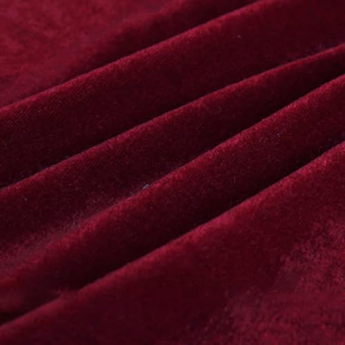 Vayliro 50cm x 160cm Samtstoff Einfarbiger Samt Stoff Pannesamt Stoff Bekleidungsstoffe Futterstoff Dekostoffe Stoffe zum Basteln für DIY Nähen Kostüm Kleid Vorhänge Hochzeit Tischdecken,Weinrot Vayliro 50cm x 160cm Samtstoff Einfarbiger Samt Stoff Pannesamt Stoff Bekleidungsstoffe Futterstoff Dekostoffe Stoffe zum Basteln für DIY Nähen Kostüm Kleid Vorhänge Hochzeit Tischdecken,Weinrot von Vayliro
