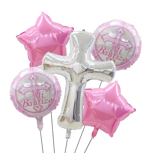 Vbnuyhim Kommuniondekorationen,Luftballons für die Kommunion, elegante Taufe Ballons Erstkommunion Dekor - Niedliche Kommunion-Party-Dekorationen, Partyzubehör für die Heilige Kommunion von Vbnuyhim