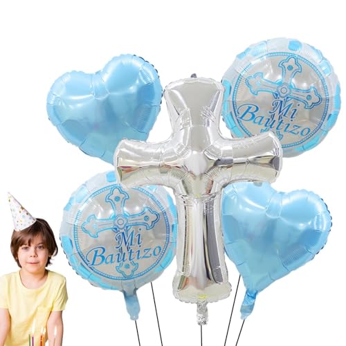 Vbnuyhim Luftballons für die Erstkommunion, Dekorationen für die Heilige Kommunion, elegante Taufe Ballons Erstkommunion Dekor - Niedliche Kommunion-Party-Dekorationen, Partyzubehör für die von Vbnuyhim
