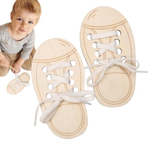Vbnuyhim Trainingsspielzeug für Schuhe, Schnürsenkel, Spielzeug zum Schnüren von Schuhen, Spielzeug zum Schnüren von Schuhen aus für Kleinkinder, Schnürschuhe, von Vbnuyhim