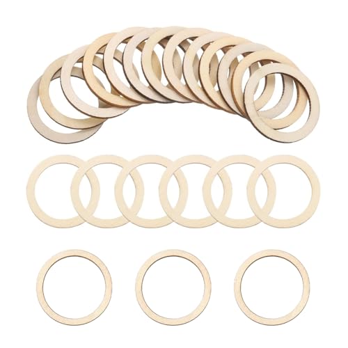 Vbxvsa 100 Stück Holzringe zum Basteln 5 cm Holzring Flache Hohlkreis Hohler Holzstücke Dekorative Holzscheiben Diy Handgemachte Ornamente Vbxvsa 100 Stück Holzringe zum Basteln 5 cm Holzring Flache Hohlkreis Hohler Holzstücke Dekorative Holzscheiben Diy Handgemachte Ornamente von Vbxvsa