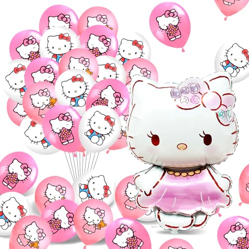 37 Pcs Kitty Ballons, Kitty Geburtstag Ballons, Kitty Ballons Aus Latex, Kitty Aluminium Folien Ballons, Kitty Thema Ballons Set, Kitty Geburtstag Decoration, Party Supplies Für Jungen Und Mädchen 37 Pcs Kitty Ballons, Kitty Geburtstag Ballons, Kitty Ballons Aus Latex, Kitty Aluminium Folien Ballons, Kitty Thema Ballons Set, Kitty Geburtstag Decoration, Party Supplies Für Jungen Und Mädchen von Vckjljid