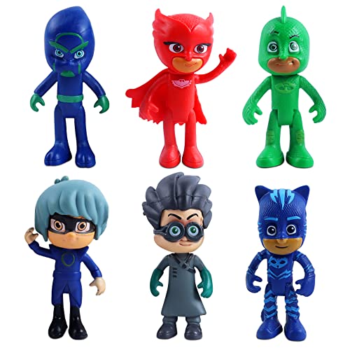 6 Stück Pj Figuren, Pj Spielzeugfiguren, Tortendekoration, Pj Cake Topper Geburtstag, Dekoration für Geburtstagstorte mit Thema Pj 6 Stück Pj Figuren, Pj Spielzeugfiguren, Tortendekoration, Pj Cake Topper Geburtstag, Dekoration für Geburtstagstorte mit Thema Pj von Vckjljid