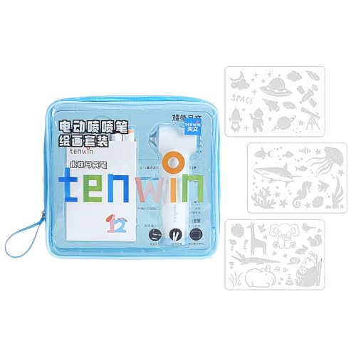 12 Color Electric Sprayer Stift Set Umfassen 12 Farbmarkierungen 3 Malerei Schablonen Für Kinderstudentskunstmalerei Projekt 12 Color Electric Sprayer Stift Set Umfassen 12 Farbmarkierungen 3 Malerei Schablonen Für Kinderstudentskunstmalerei Projekt von Vdaxvme