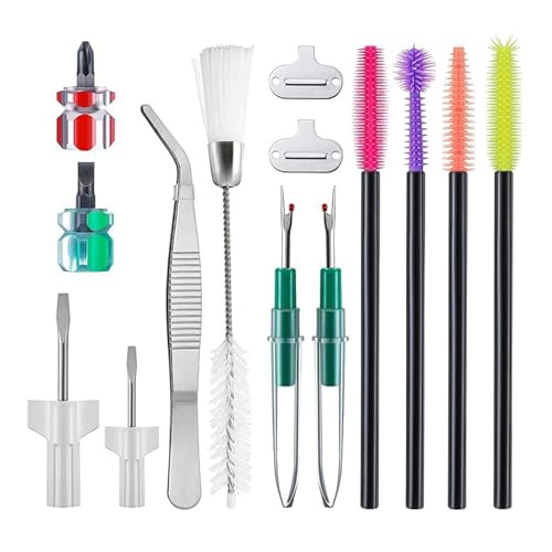 14-teiliges Reparatur-Nähwerkzeug inkl. Pinzette, Doppelkopf-Fusselbürste, verschiedene Größen, Schraubendreher und Nahtentferner 14-teiliges Reparatur-Nähwerkzeug inkl. Pinzette, Doppelkopf-Fusselbürste, verschiedene Größen, Schraubendreher und Nahtentferner von Vdaxvme