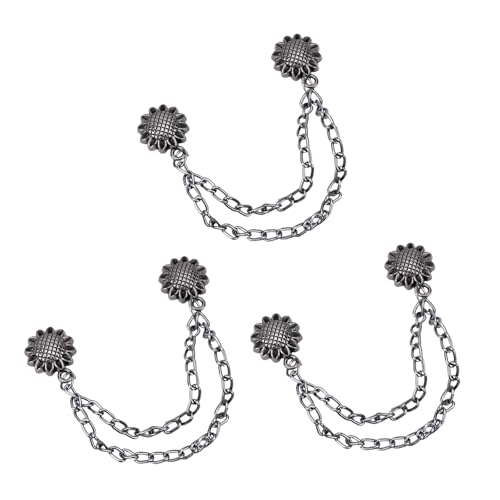3 Stcs Metallmagnetknöpfe Blumen Magnete Klammern Magnetschnallen Mit Kettenhosen Klammern Kleidungsklamme Mit Kettenblüten Stifte Schnallen 3 Stcs Metallmagnetknöpfe Blumen Magnete Klammern Magnetschnallen Mit Kettenhosen Klammern Kleidungsklamme Mit Kettenblüten Stifte Schnallen von Vdaxvme