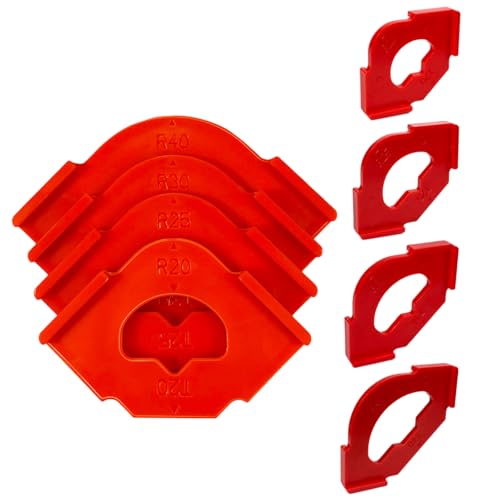 4-teiliges Fräser-Schablonen-Set für Holzbearbeitung mit R20 R40 Radius Eckpositionierungsvorrichtungen, Holzkanten, Trimmpositionierer 4-teiliges Fräser-Schablonen-Set für Holzbearbeitung mit R20 R40 Radius Eckpositionierungsvorrichtungen, Holzkanten, Trimmpositionierer von Vdaxvme