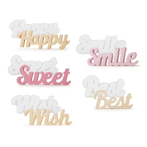 5 x Buchstabenförmige Silikonformen Segenswörter Harz Silikon Epoxidharz Silikonformen für die Herstellung 5 x Buchstabenförmige Silikonformen Segenswörter Harz Silikon Epoxidharz Silikonformen für die Herstellung von Vdaxvme