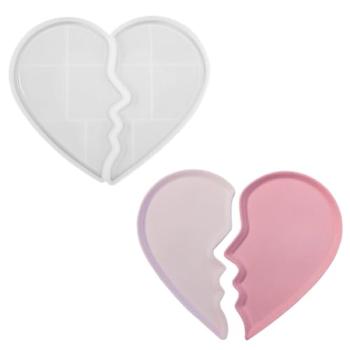 Heartbreak Schmuckaufbewahrungstablett Silikonformen Epoxidharz Formen Herz Schmuck Aufbewahrung Teller Formen für Tischdekoration Heartbreak Schmuckaufbewahrungstablett Silikonformen Epoxidharz Formen Herz Schmuck Aufbewahrung Teller Formen für Tischdekoration von Vdaxvme