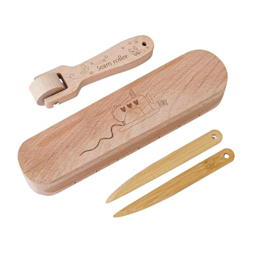 Holznaht-Presser-Werkzeug-Set Schneider-Klöppelknochen-Stift Nahtroller praktisches Nähwerkzeug Stoffzubehör zum Quilten Holznaht-Presser-Werkzeug-Set Schneider-Klöppelknochen-Stift Nahtroller praktisches Nähwerkzeug Stoffzubehör zum Quilten von Vdaxvme