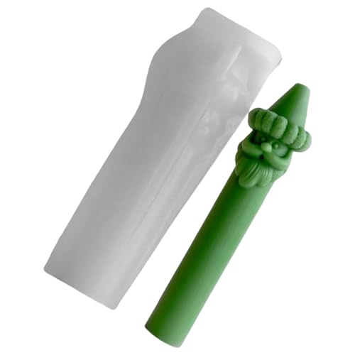 Silikonform mit Weihnachtsmann-Säule für Feiertagsdekoration, Weihnachten für die Herstellung von Seife, Weihnachten von Vdaxvme