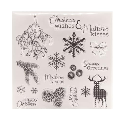 Silikonstempel mit Aufschrift "Merry Christmas", transparent, für Scrapbooking, Fotoalbum, Dekoration, Kartenherstellung, Prägung, Gummistempel Silikonstempel mit Aufschrift "Merry Christmas", transparent, für Scrapbooking, Fotoalbum, Dekoration, Kartenherstellung, Prägung, Gummistempel von Vdaxvme