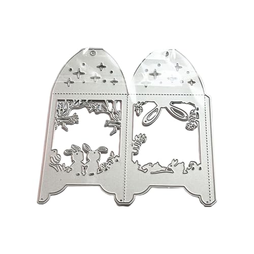 Stanzschablonen aus Metall in Hasenlampenform, Karbonstahl, Stanzformen für Kartenherstellung, Scrapbooking, Verpackung, Bastelwerkzeug Stanzschablonen aus Metall in Hasenlampenform, Karbonstahl, Stanzformen für Kartenherstellung, Scrapbooking, Verpackung, Bastelwerkzeug von Vdaxvme