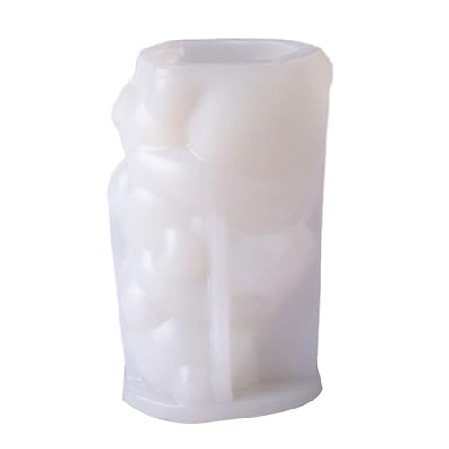 Stapelbare Bärenform Silikonform Zum Handwerk Von Kerzenseife Die Geschenk Zu Hause Dekoration Einfach Gebrauchte Kerzenherstellung Set von Vdaxvme