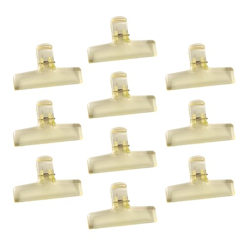 Vdaxvme 10 transparente Acryl-Binder-Clips aus Acryl für Lebensmittelbeutel, Fotodatei, Quittung, Zeichenbrett, Küche, Büro von Vdaxvme