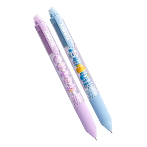 Vdaxvme 2 Stück 0,5 mm Kugelschreiber, glattes Schreiben, schwarze Tinte, Druckstift, schöner einziehbarer Kugelschreiber für die Schule Vdaxvme 2 Stück 0,5 mm Kugelschreiber, glattes Schreiben, schwarze Tinte, Druckstift, schöner einziehbarer Kugelschreiber für die Schule von Vdaxvme