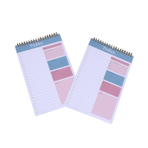 Vdaxvme 2 x Wochenplaner-Notizblöcke, Schreibwaren-Notizbuch, Tagesplaner, Management-Notizbuch für Planung und Organisation Vdaxvme 2 x Wochenplaner-Notizblöcke, Schreibwaren-Notizbuch, Tagesplaner, Management-Notizbuch für Planung und Organisation von Vdaxvme