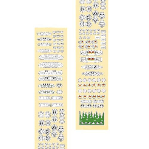 Vdaxvme 2meter Dekoratives Papierband Mit Cartoon Panda Und Klopfenmuster Für Planer Und Geschenke Wickeln Für Journalpersonalisierung von Vdaxvme