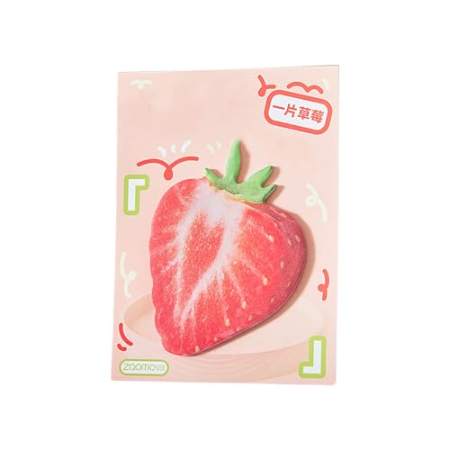Vdaxvme 30 Blatt Obst-Serie, Haftnotizen, Haftnotizen, künstlerische Früchte, Notizblock, schöner Notizblock für die Schule von Vdaxvme