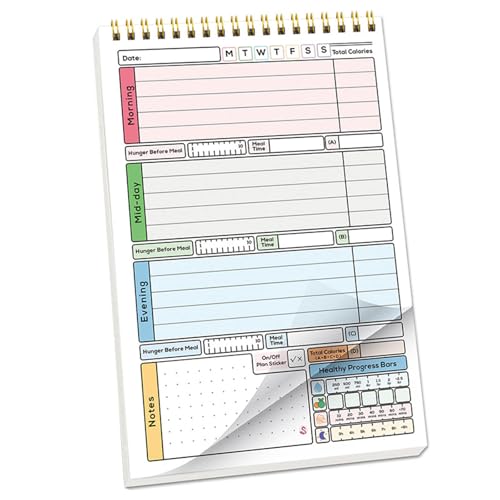 Vdaxvme A 5 Habits Trackers Notizbuch Gewohnheiten-Tagebuch mit Spiralbindung, tägliche Gewohnheiten-Tracker, Kalorienplaner, Zeitpläne Vdaxvme A 5 Habits Trackers Notizbuch Gewohnheiten-Tagebuch mit Spiralbindung, tägliche Gewohnheiten-Tracker, Kalorienplaner, Zeitpläne von Vdaxvme