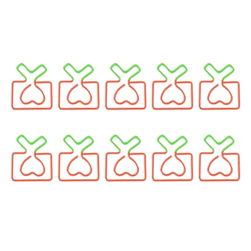 Vdaxvme Bunte Büroklammern, bunte Büroklammern, für Kinder und Erwachsene, Metall-Frucht-Designs, Büroklammern, 10 Stück von Vdaxvme