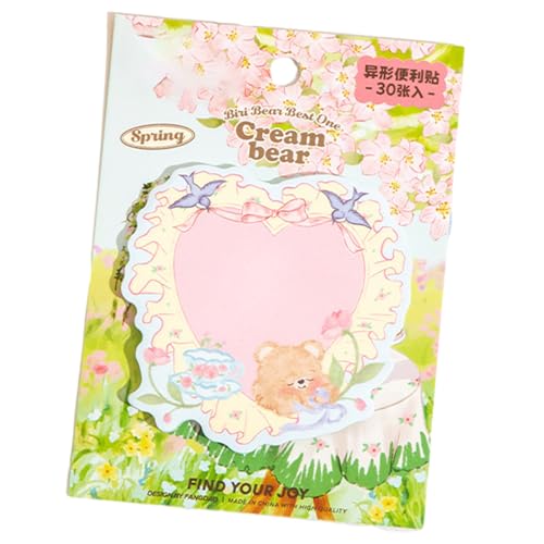 Vdaxvme Cartoon Bear Notes 30 Blatt Haftnotizen Kleine Notizblöcke Pocket Memo Pad Erinnerung auf Notizbuch, Planer, Kühlschränke Vdaxvme Cartoon Bear Notes 30 Blatt Haftnotizen Kleine Notizblöcke Pocket Memo Pad Erinnerung auf Notizbuch, Planer, Kühlschränke von Vdaxvme