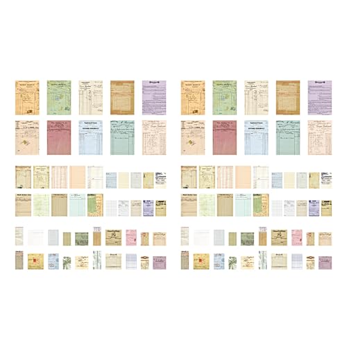 Vdaxvme Dekoratives Vintage-Papier, Blumenversand, Themenpapier, Scrapbooking, Dekoration, Papier für Tagebuch, Foto, 100 Blatt Vdaxvme Dekoratives Vintage-Papier, Blumenversand, Themenpapier, Scrapbooking, Dekoration, Papier für Tagebuch, Foto, 100 Blatt von Vdaxvme