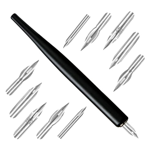 Vdaxvme Dip Pen Halter mit 5 austauschbaren Spitzen Holz Dip Pen Kalligraphie Füllfederhalter zum Schreiben Zeichnen Kunst Vdaxvme Dip Pen Halter mit 5 austauschbaren Spitzen Holz Dip Pen Kalligraphie Füllfederhalter zum Schreiben Zeichnen Kunst von Vdaxvme