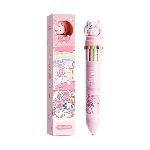 Vdaxvme Druckkugelschreiber, Cartoon-Tier-Kugelschreiber, mehrfarbiger Stift, Schule, Bürobedarf, 10/12 Farben Vdaxvme Druckkugelschreiber, Cartoon-Tier-Kugelschreiber, mehrfarbiger Stift, Schule, Bürobedarf, 10/12 Farben von Vdaxvme