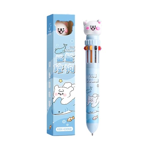 Vdaxvme Druckkugelschreiber, Cartoon-Tier-Kugelschreiber, mehrfarbiger Stift, Schule, Bürobedarf, 10/12 Farben Vdaxvme Druckkugelschreiber, Cartoon-Tier-Kugelschreiber, mehrfarbiger Stift, Schule, Bürobedarf, 10/12 Farben von Vdaxvme