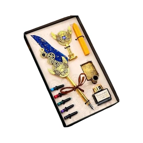 Vdaxvme Federstift und Tinten Set Kalligraphie Stift Dip Pen Set Füllfederhalter Set Wachssiegel Stempel Kits Kunstbedarf Vdaxvme Federstift und Tinten Set Kalligraphie Stift Dip Pen Set Füllfederhalter Set Wachssiegel Stempel Kits Kunstbedarf von Vdaxvme