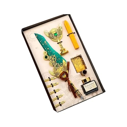 Vdaxvme Federstift und Tinten Set Kalligraphie Stift Dip Pen Set Füllfederhalter Set Wachssiegel Stempel Kits Kunstbedarf Vdaxvme Federstift und Tinten Set Kalligraphie Stift Dip Pen Set Füllfederhalter Set Wachssiegel Stempel Kits Kunstbedarf von Vdaxvme