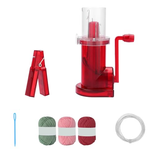 Vdaxvme Haushaltshandspulen Hand Strickmaschinenmaschine Set Easy Weave Knitter Nadel Faden Werkzeugsatz Tragbare Strickmaschine Einfach Zu Verwendende Haushaltsspulen Zum Nähen von Vdaxvme