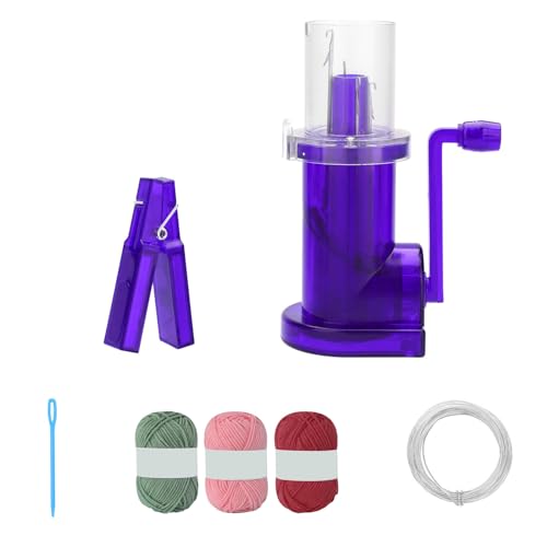 Vdaxvme Haushaltshandspulen Hand Strickmaschinenmaschine Set Easy Weave Knitter Nadel Faden Werkzeugsatz Tragbare Strickmaschine Einfach Zu Verwendende Haushaltsspulen Zum Nähen von Vdaxvme