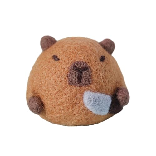 Vdaxvme Nadelfilz-Starter-Kits, Capybara, Wollfilz, Bastelzubehör, Nadelfilz-Kits für Anfänger, Capybara Vdaxvme Nadelfilz-Starter-Kits, Capybara, Wollfilz, Bastelzubehör, Nadelfilz-Kits für Anfänger, Capybara von Vdaxvme