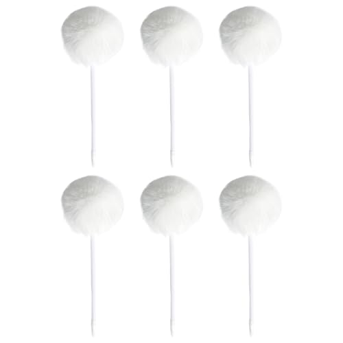 Vdaxvme Pelz-Kugelschreiber, lustiges Schreibwerkzeug, 0,7 mm, nachfüllbar, glatt zu schreiben, für Studenten, Frauen, Mädchen, Schreiben, 6 Stück Vdaxvme Pelz-Kugelschreiber, lustiges Schreibwerkzeug, 0,7 mm, nachfüllbar, glatt zu schreiben, für Studenten, Frauen, Mädchen, Schreiben, 6 Stück von Vdaxvme
