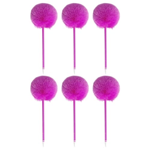 Vdaxvme Pelz-Kugelschreiber, lustiges Schreibwerkzeug, 0,7 mm, nachfüllbar, glatt zu schreiben, für Studenten, Frauen, Mädchen, Schreiben, 6 Stück Vdaxvme Pelz-Kugelschreiber, lustiges Schreibwerkzeug, 0,7 mm, nachfüllbar, glatt zu schreiben, für Studenten, Frauen, Mädchen, Schreiben, 6 Stück von Vdaxvme