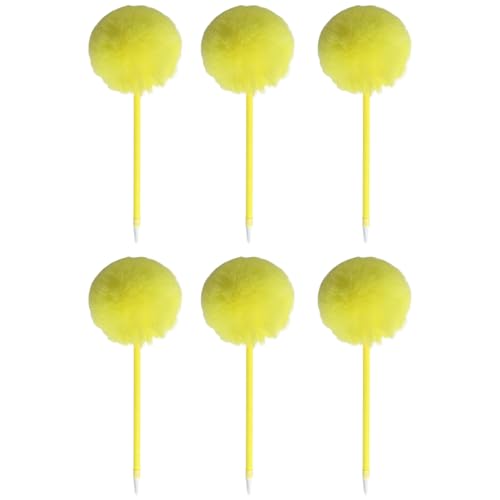 Vdaxvme Pelz-Kugelschreiber, lustiges Schreibwerkzeug, 0,7 mm, nachfüllbar, glatt zu schreiben, für Studenten, Frauen, Mädchen, Schreiben, 6 Stück Vdaxvme Pelz-Kugelschreiber, lustiges Schreibwerkzeug, 0,7 mm, nachfüllbar, glatt zu schreiben, für Studenten, Frauen, Mädchen, Schreiben, 6 Stück von Vdaxvme