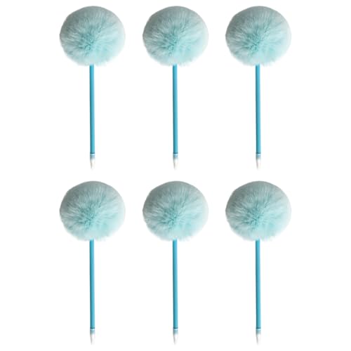 Vdaxvme Pelz-Kugelschreiber, lustiges Schreibwerkzeug, 0,7 mm, nachfüllbar, glatt zu schreiben, für Studenten, Frauen, Mädchen, Schreiben, 6 Stück Vdaxvme Pelz-Kugelschreiber, lustiges Schreibwerkzeug, 0,7 mm, nachfüllbar, glatt zu schreiben, für Studenten, Frauen, Mädchen, Schreiben, 6 Stück von Vdaxvme