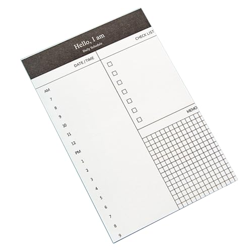 Vdaxvme Tagesplaner, Notizbuch, Checkliste, Notizblöcke, Memopad, 50 Blatt, reißbar, kleines Notizbuch, Schreibblock für Notizen Vdaxvme Tagesplaner, Notizbuch, Checkliste, Notizblöcke, Memopad, 50 Blatt, reißbar, kleines Notizbuch, Schreibblock für Notizen von Vdaxvme