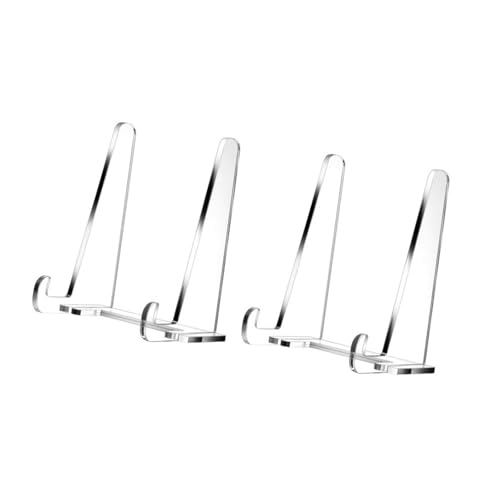 Vdaxvme Transparenter Acryl-Staffelei-Präsentationsständer, 15 cm, Bilderrahmen-Ständer für Bücher, Fotos, Präsentationsständer für Hochzeit von Vdaxvme