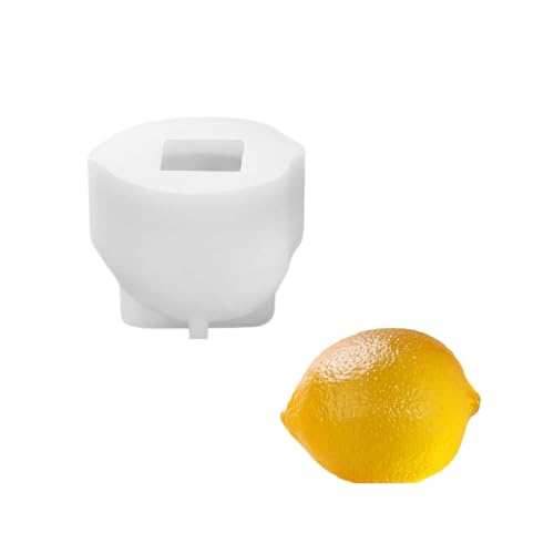 Vdaxvme Zitronenfrucht Silikonform 3D Zitronenform Silikon Kerzenformen Seifenherstellungsformen Für Epoxidharz Handgefertigtes Kunsthandwerk von Vdaxvme