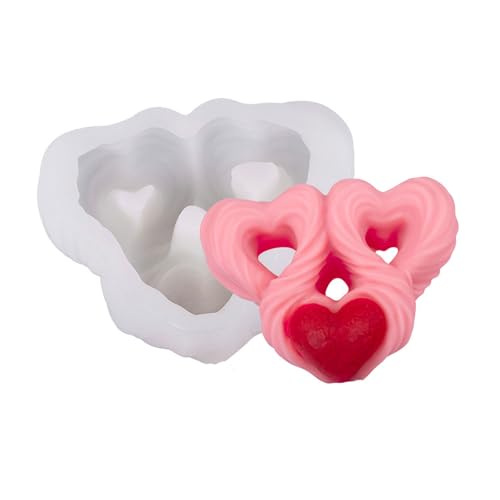 Wiederverwendbares Silikon Liebesform Handwerk Haushalt Duft Kerze Und Dekoratives Geschenk Hochzeit Favoriten Kerzenform von Vdaxvme