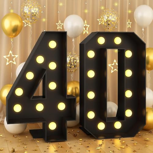 Vdhfgso 2 Fuß große Festzelt-Zahlen in Schwarz mit leuchtenden Zahlen, große Festzelt-Zahlen 3 for die Party-Dekoration for 3., 13. und 23. Geburtstag, riesige 2 Fuß große Mosaik-Zahl 3(Number 40) Vdhfgso 2 Fuß große Festzelt-Zahlen in Schwarz mit leuchtenden Zahlen, große Festzelt-Zahlen 3 for die Party-Dekoration for 3., 13. und 23. Geburtstag, riesige 2 Fuß große Mosaik-Zahl 3(Number 40) von Vdhfgso